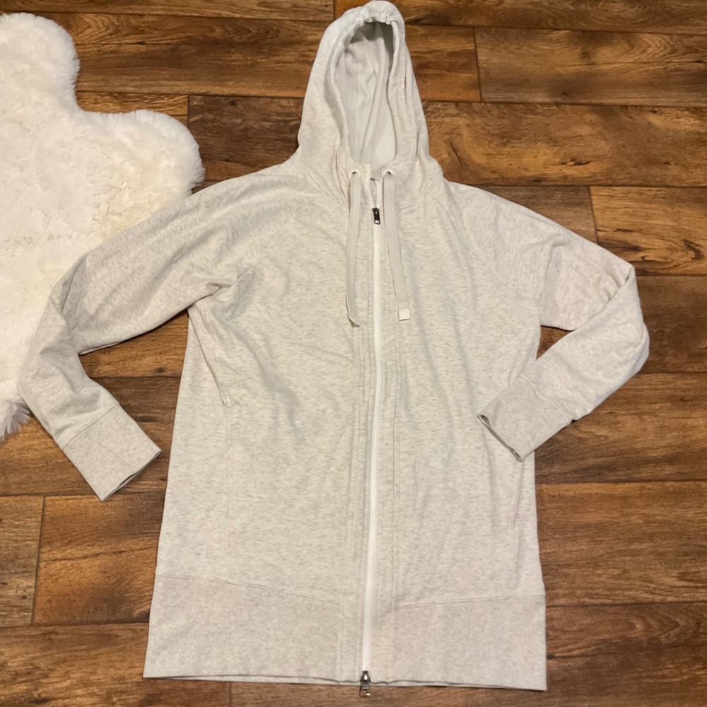 Athleta Hoodie Size Large Full Zip Thumb Holes Womens Hooded Sweatshirt